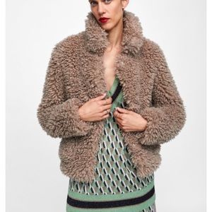 Zara Fur Teddy Coat